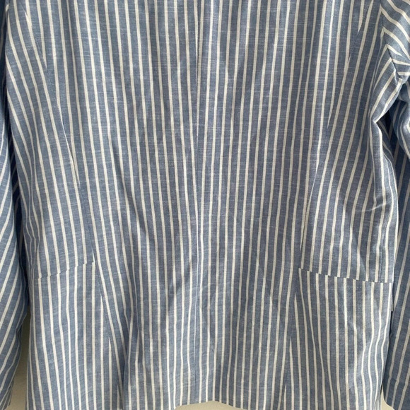 ESQUALO 100% Cotton Striped Nautical coastal Blazer Size M-L (See decription) - Picture 2 of 12